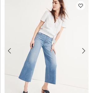 Madewell Wide Leg Crop Jeans